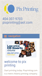 Mobile Screenshot of pixprinting.com