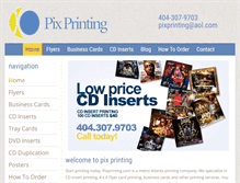 Tablet Screenshot of pixprinting.com